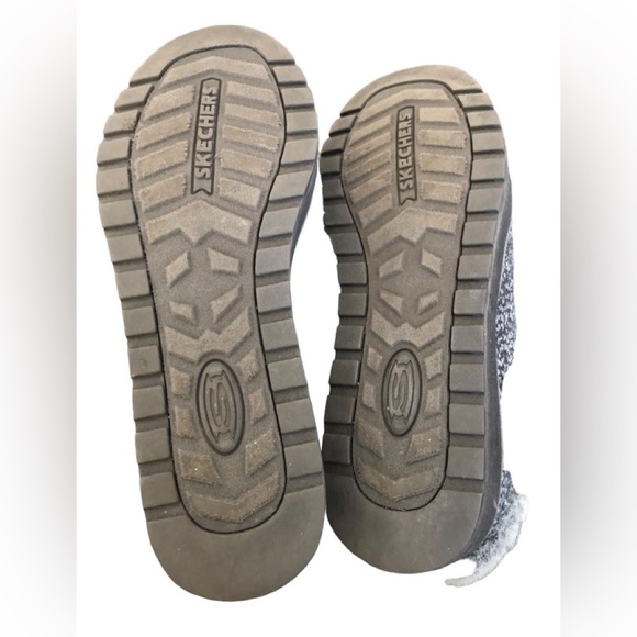 BOBS from Skechers Women's Keepsakes Delight Slipper Sweater Knit Gray Sz. 7.5 - Picture 3 of 7